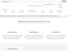 Tablet Screenshot of indusgroups.com